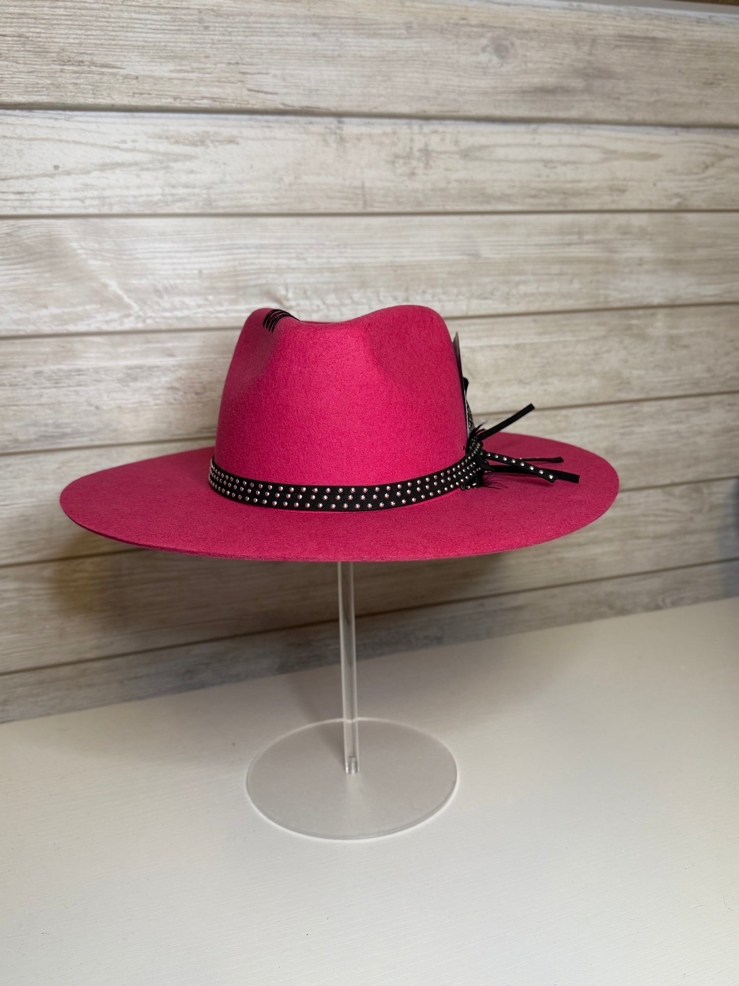 Hot Pink Flat Brim Hat